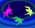 Break dancers vector