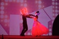 Dancers with Red Lighted Garments, Artists Performance, Fairy Tale, Led Lights Attire, Dinner Party Event