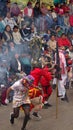 Dancers and spectators at the Diablada