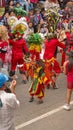 Dancers and spectators at the Diablada