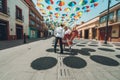 Dancers of typical Mexican dances from the central region of Mexico Royalty Free Stock Photo