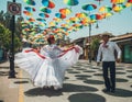 Dancers of typical Mexican dances from the region of Veracruz Royalty Free Stock Photo