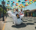 Dancers of typical Mexican dances from the region of Veracruz