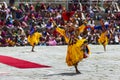 Bhutanese Cham masked dance , Bhutan Royalty Free Stock Photo