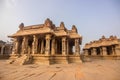 Dancing area of Stone chariot vijaya vithala temple main attraction at hampi, karnataka, india