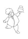 Dancing baker