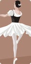 Dancing Ballerina Illustration