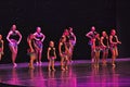 Young girls dancing on stage
