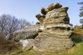 The Dancing Bear gritstone outcrop in North Yorkshire Royalty Free Stock Photo