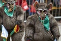 Dancing bears parading at the Ouro Carnival in Bolivia