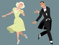 Dancing couple Royalty Free Stock Photo