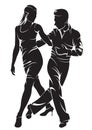 Dancing couple Royalty Free Stock Photo