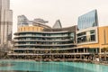 The dancing fountain and The Dubai Mall, the worldÃ¢â¬â¢s largest destination for shopping, entertainment and leisure