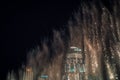 Dancing fountain in Dubai at night