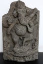 Dancing Ganesa, from 11th century found in Basalt, Jangipara, Hooghly, West Bengal Royalty Free Stock Photo