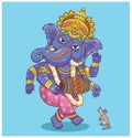 Dancing Ganesha Royalty Free Stock Photo