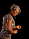 Dancing Ghanese woman Royalty Free Stock Photo