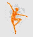 Dancing girl - abstract background Royalty Free Stock Photo