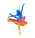 Dancing girl colorful