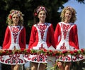 Dancing group at St. Patrick's Day Parade Royalty Free Stock Photo