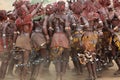 Dancing Hamer women in Lower Omo Valley, Ethiopia