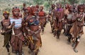 Dancing Hamer women in Lower Omo Valley, Ethiopia