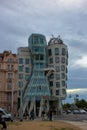 Dancing House designed by Vlado Milunic and Frank Gehry is a famous example of modern Prague architecture.