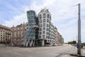 Dancing house in downtown Prague, Czech Republic Royalty Free Stock Photo