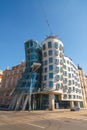 Dancing House - modern building designed by Vlado Milunic and Frank O. Gehry, Prague