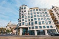 Dancing House - modern building designed by Vlado Milunic and Frank O. Gehry, Prague