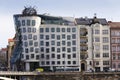 The Dancing House, nicknamed Fred and Ginger, completed in 1996 for Nationale-Nederlanden by Vlado Milunic and Frank Gehry