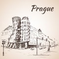 Dancing house - Prague, Czech Republic Royalty Free Stock Photo