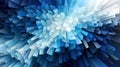 Dancing Hues: Exploring Cellular Automata in Blue and White