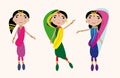 Dancing indian girls kit