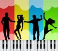 Dancing on the keys of a piano