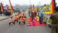 Dancing kids in the middle of ceremony