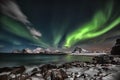 Dancing Lady. Aurora Borealis performing her dance in the arctic night