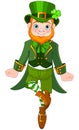 Dancing Leprechaun Royalty Free Stock Photo