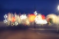 Abstract city night lights. Royalty Free Stock Photo