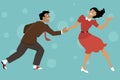 Dancing Lindy Hop Royalty Free Stock Photo