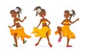 Dancing little African girls