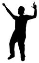 Dancing Men Dancer Body Black Vector