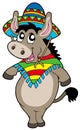 Dancing Mexican donkey Royalty Free Stock Photo