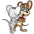Dancing Mouses Royalty Free Stock Photo