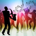 Dancing Music Represents Sound Track And Acoustic