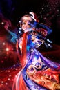 Dancing oriental woman