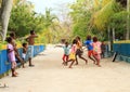 Dancing Papuan kids