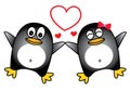 Dancing penguin couple