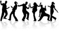 Dancing people Royalty Free Stock Photo