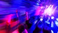 Dancing people in a disco club Royalty Free Stock Photo